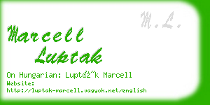 marcell luptak business card